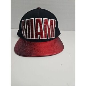 Miami‎ Muka Headwear Embroidered Faux Alligator  Brim Hat, Never Worn,  Perfect